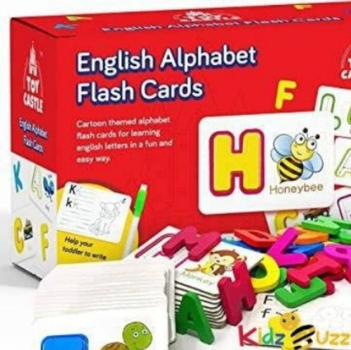 Toy Castle English Alphabet Flash Cards