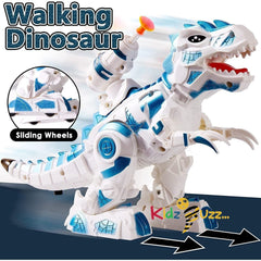 Walking Dinosaur Toy with Lights Sounds & Shooting