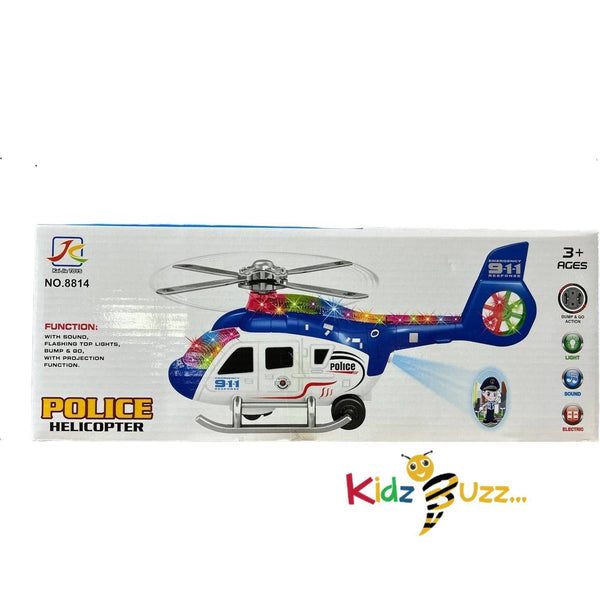 Police Helicopter Light & Music Toy
