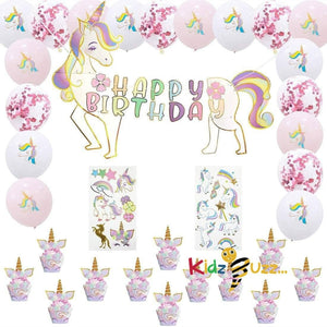 Unicorn Birthday Decoration 41 Pcs