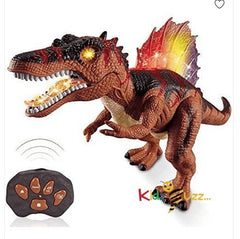 RC Spinosaurus Dinosaur Toy for Kids - Remote Control Dinosaur Toys with LED Glowing Eyes, Dancing, Shaking Head