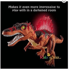 RC Spinosaurus Dinosaur Toy for Kids - Remote Control Dinosaur Toys with LED Glowing Eyes, Dancing, Shaking Head