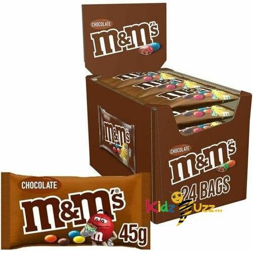 M&M'S Chocolate Bags 24 x 45g