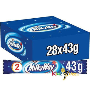 Milky Way Chocolate Bar, Nougat and Chocolate, 28 Bars of 43 g