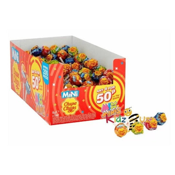 Chupa Chups Mini Mix Assorted Flavored Lollipops 1×200×1.2g