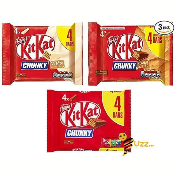 Néstlé KitKat Chocolate Bars Chunky Audacious Pack of 3