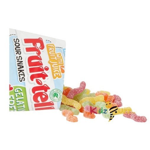Fruit-tella Sour Snakes with Fruit Juice 1×12×100g