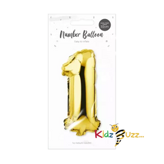 Gold Foil Number Balloon cm
