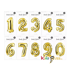 Gold Foil Number Balloon cm
