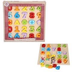 Chunky Wood Puzzle 123 Toy For kids