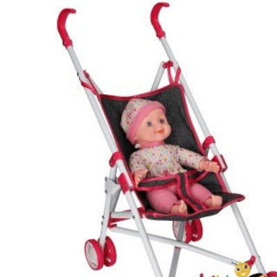 Doll With Buggy Soft Toy For Kids