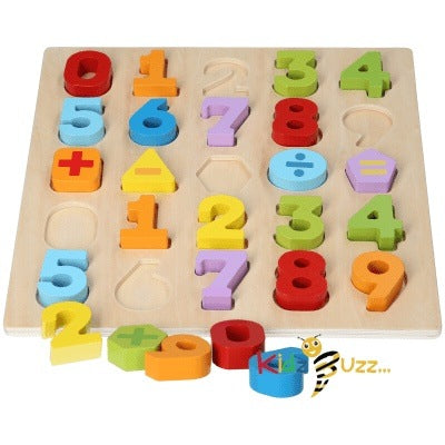 Chunky Wood Puzzle 123 Toy For kids