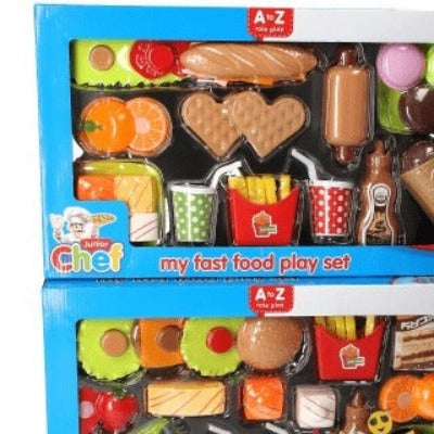 Giant Play Food Set Toy For Kids,Fast Food Sccessory Sets - kidzbuzzz