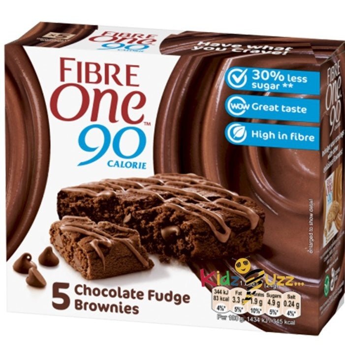 Fibre One 90 Calorie 25 Chocolate Fudge Brownies Delicious Special For