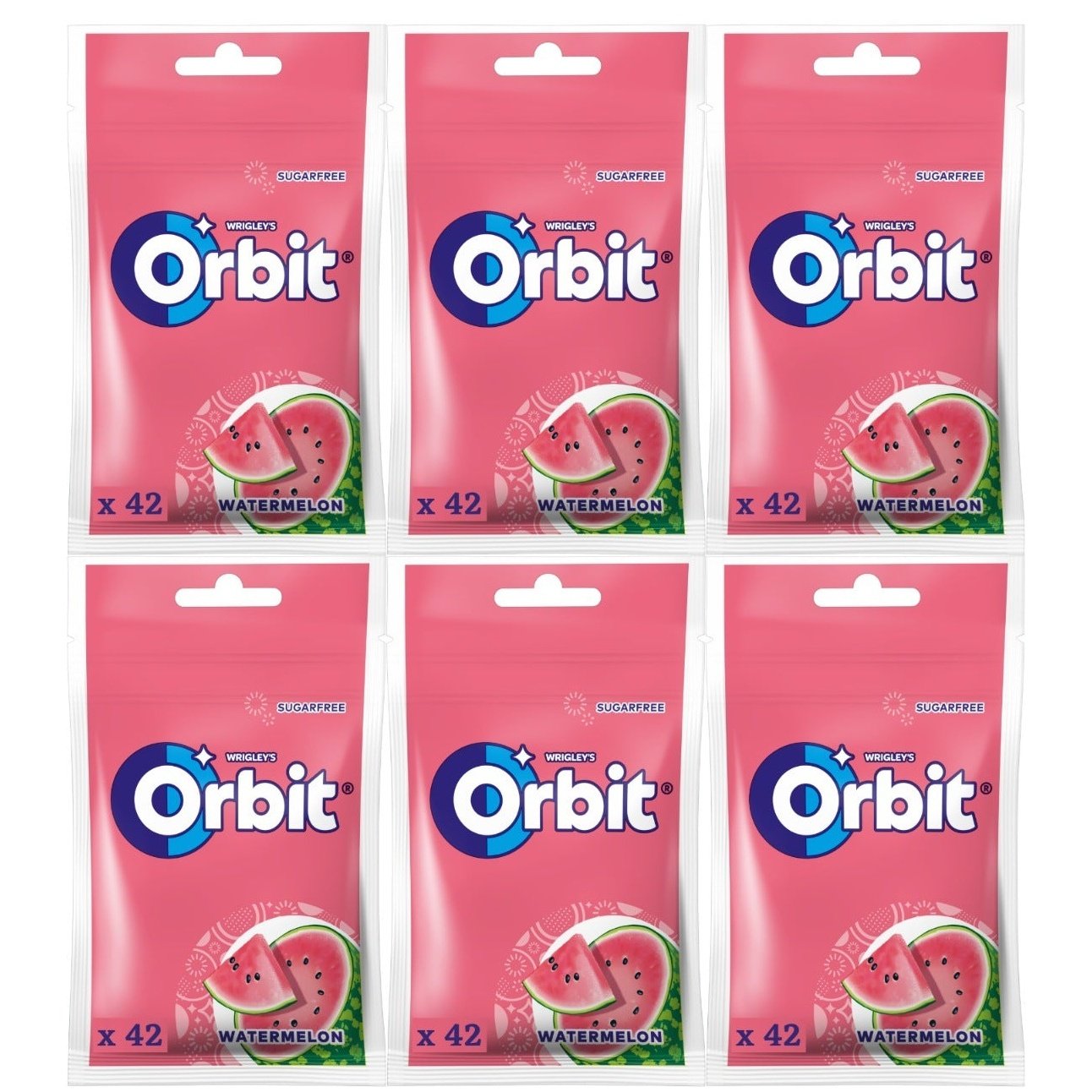 Wrigley's Orbit Watermelon Chewing Gum XXL - 6 x 42pc | kidzbuzzz