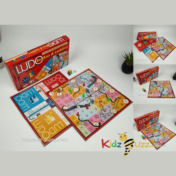 LUDO SNAKES and LADDERS Board Game 40 CM 2 in 1 Family games