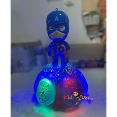 Super Hero Captain America Action Figure Dance Toy Dancing Music Kids Best Gift