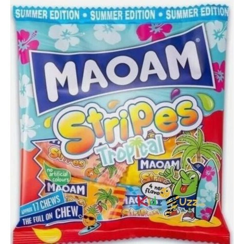 Maoam Stripes Tropical Summer Edition 140g X 16 Bags