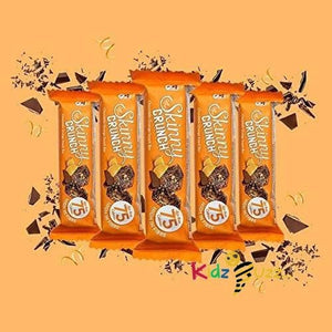 Skinny Crunch Orange Chocolate Snake Bar Pack of 5