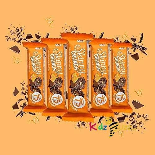 Skinny Crunch Orange Chocolate Snake Bar Pack of 5