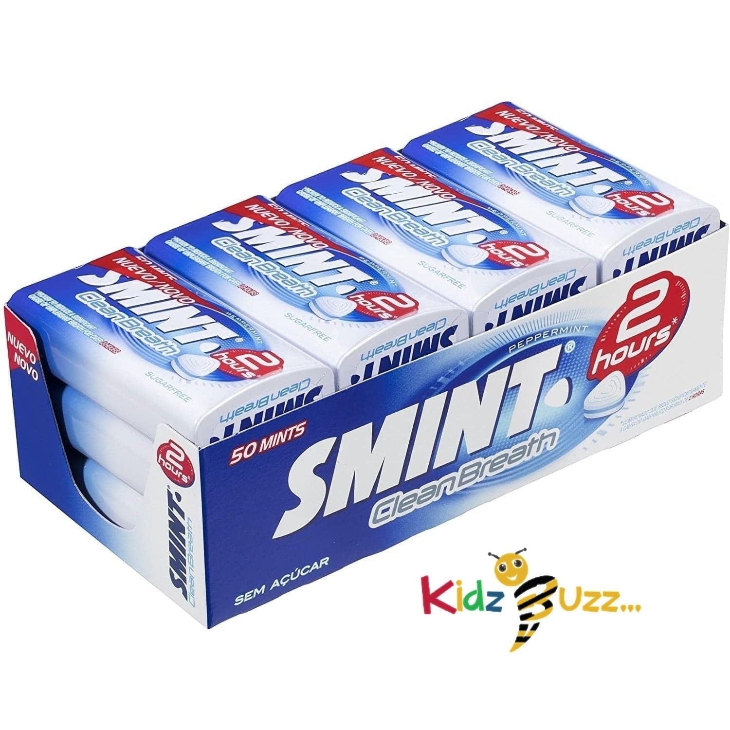 Smints Multipack Smint Sugar Free Mints – 2 Hour Clean Breath, 50 XXL Peppermint Flavour ...