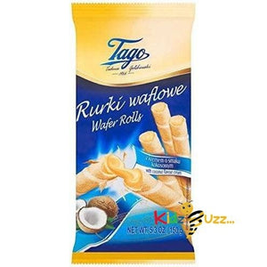 Tago Crispy wafer roll with coconut cream 150g x3 (pack of 3)