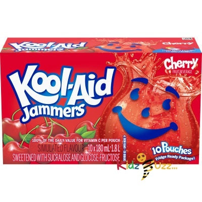 Kool Aid Jammers Cherry 180ml x 10,20,30,40 Pack