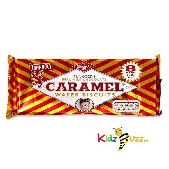 Tunnock's Milk Chocolate Coated Caramel Wafer Biscuit, 240g