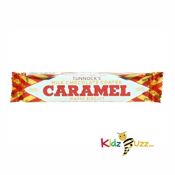 Tunnock's Milk Chocolate Coated Caramel Wafer Biscuits 30gX48