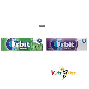 Mix Pack of Wingley's Orbit Spearmint & Blueberry