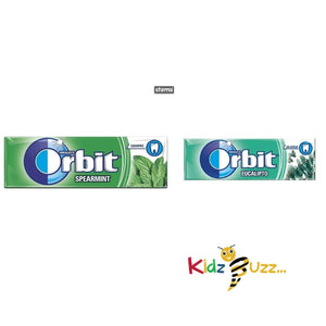 Mix Pack of Wingley's Orbit Spearmint & Eucalyptus