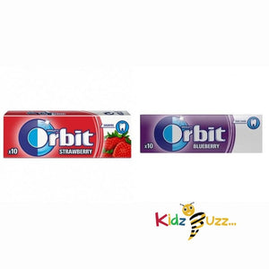 Mix Pack of Wingley's Orbit Strawberry & Blueberry