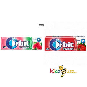 Mix Pack of Wingley's Orbit Watermelon & Strawberry