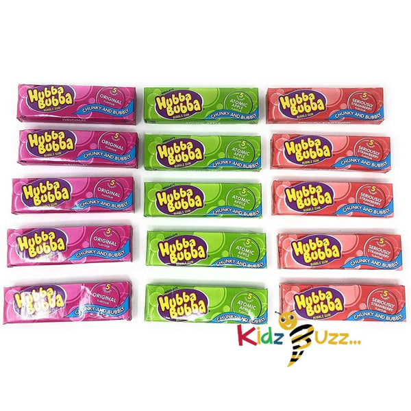 Wrigley's Hubba Bubba Bubble Gum Mix - Total 15 Packs