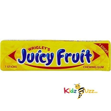 Wrigley's Juicy Fruit Chewing Gum 7 Sticks Pack of 14