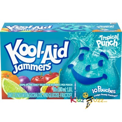 Kool Aid Jammers Tropical Punch 180ml x 10,20,30,40 Pack