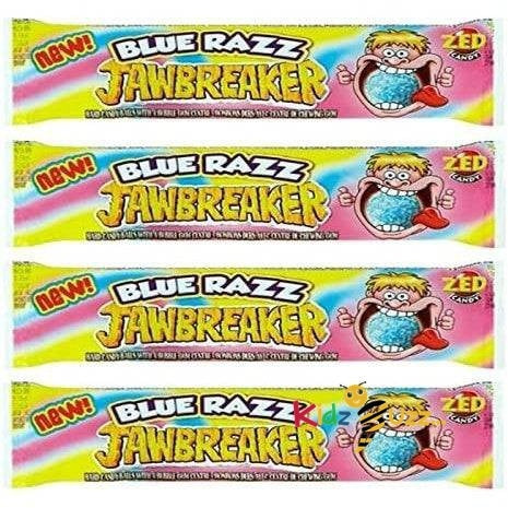 Blue Razz Jawbreaker Balls Pack of 4